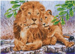 DIAMOND DOTZ LION ET SON BÉBÉ - DIAMOND PAINTING - PEINTURE À DIAMOND